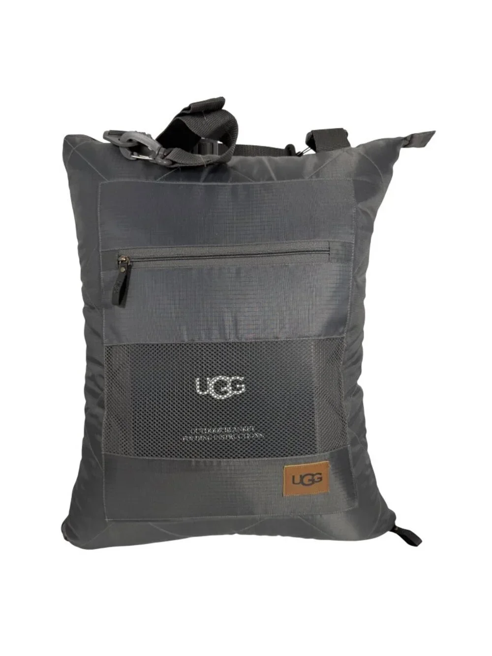 UGG Mischa Outdoor Water Resistant Fleece Lined Concert/Camp/Picnic Blanket EUC
